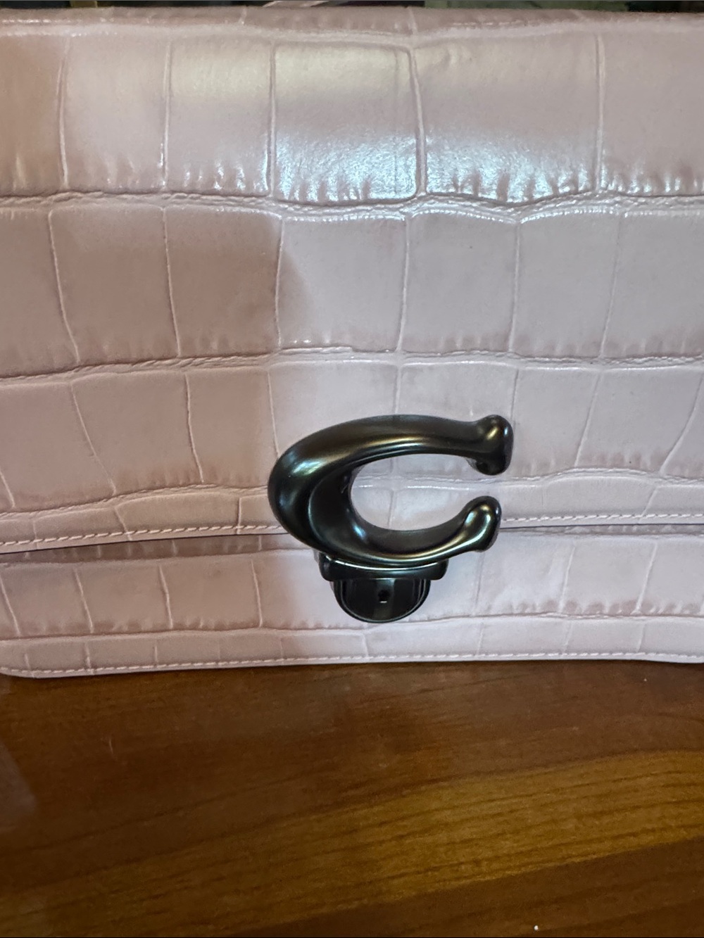NWOT Coach Drifter Crossbody C6640 Pink Embossed Leather Bag Never Used - Picture 3 of 8
